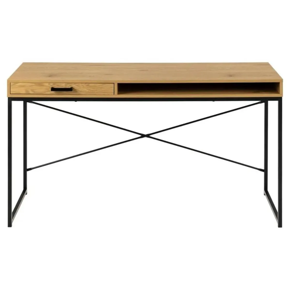 TU MESITA - ESCRITORIO INDUSTRIAL DIBU COLOR DUNANEGRO TU MESITA 1 cajón