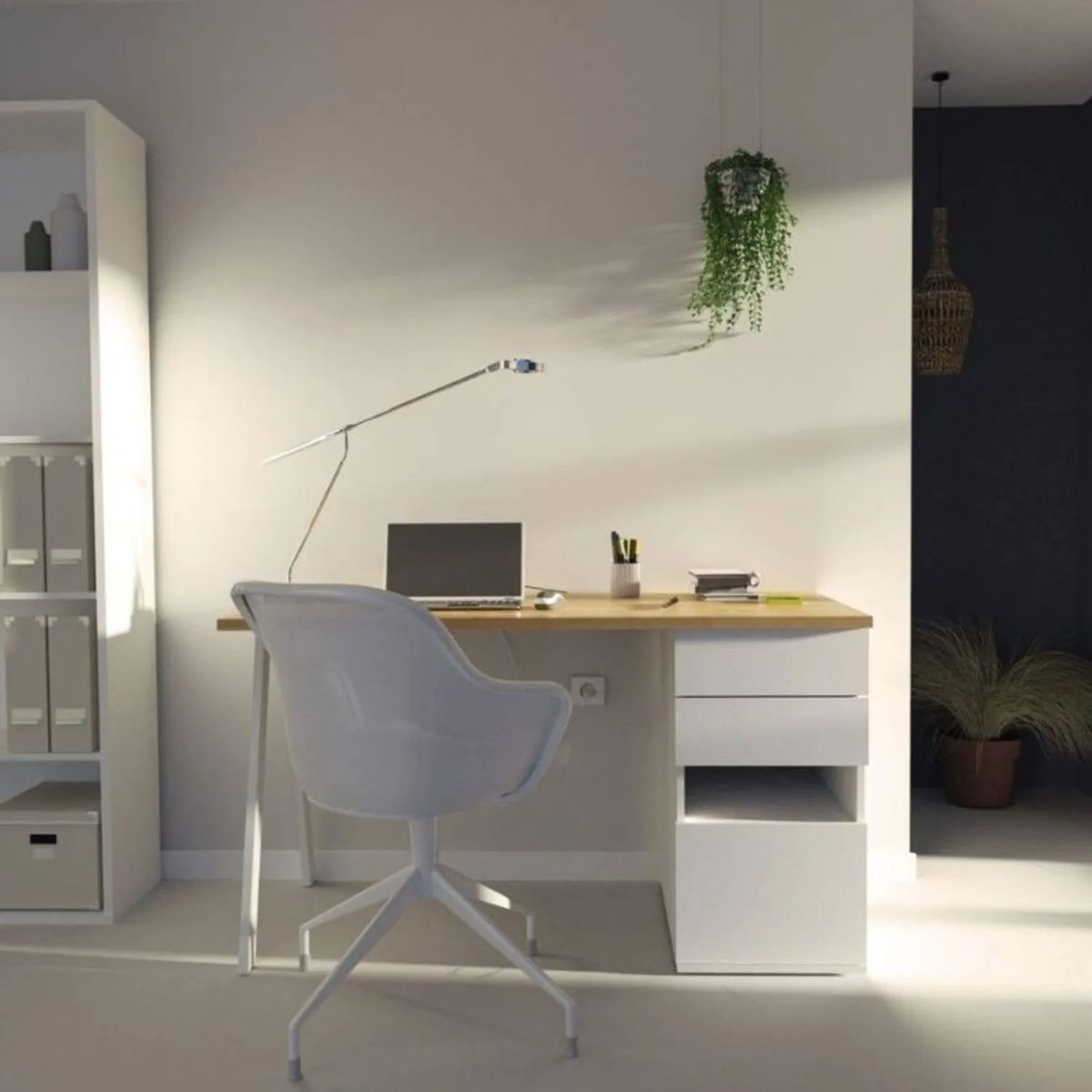 TU MESITA - ESCRITORIO MODERNO KIROBA COLOR BLANCODUNA TU MESITA