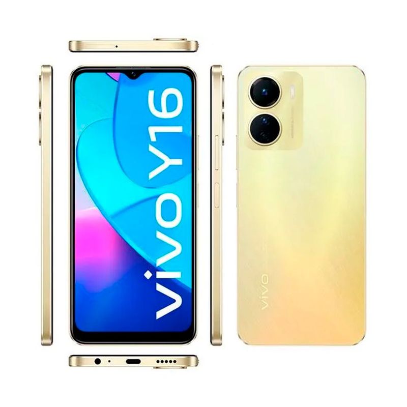 VIVO - CELULAR VIVO  Y16 128GB + 4GB DORADO LLOVIZNA.