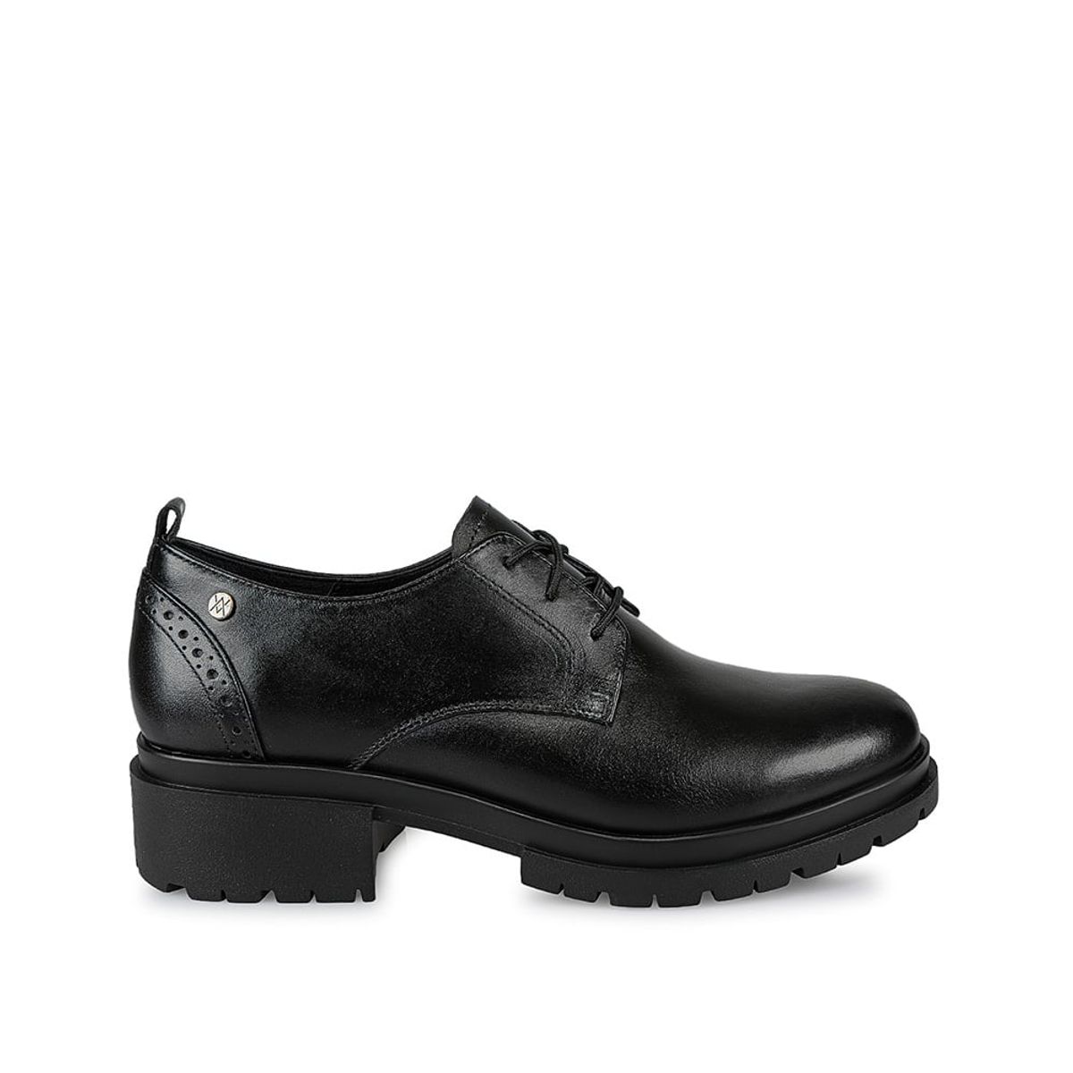 VIALE - Zapato Oxford Casual TASTE-2405 Negro Viale Cuero
