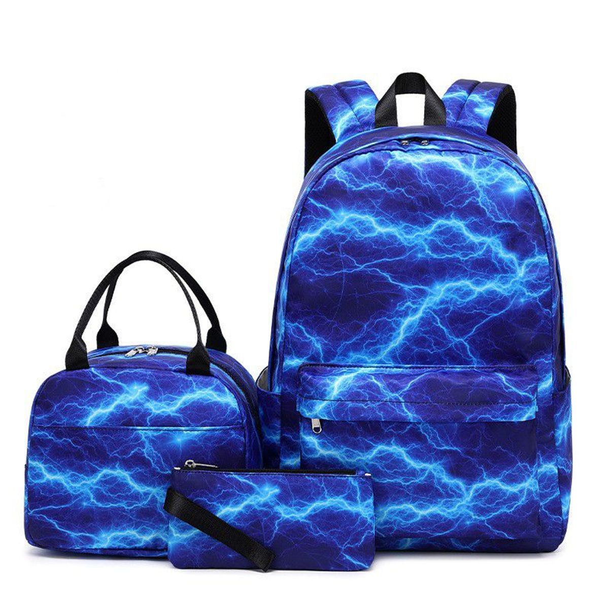 BLWOENS - Mochila de anime para estudiantes- 3 piezas