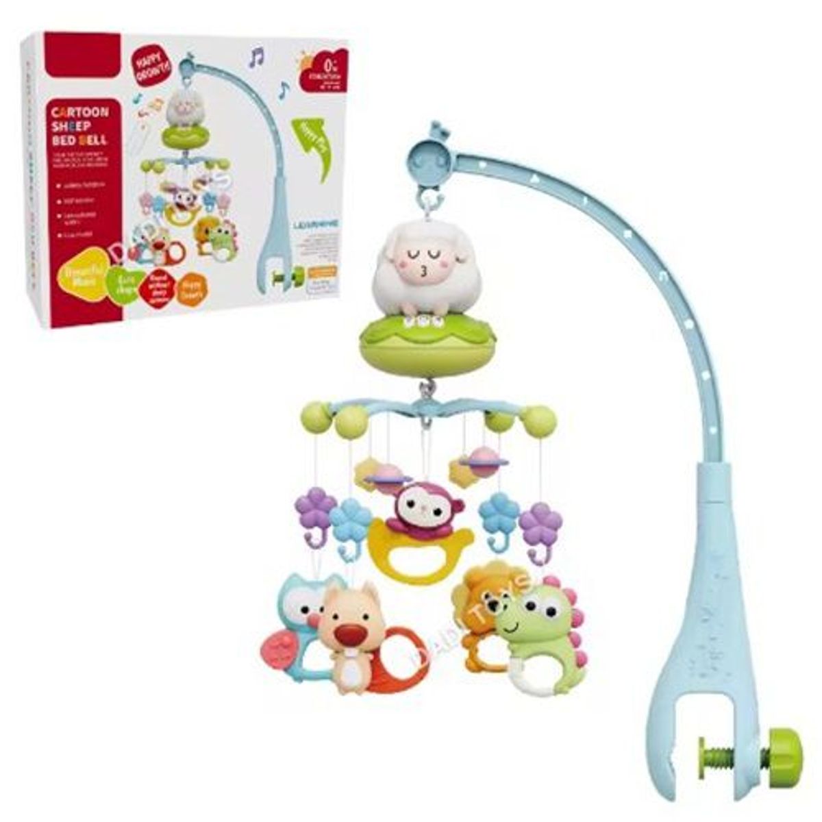 GENERICO - Móvil Giratorio Musical Para Cuna Con Control para Bebé