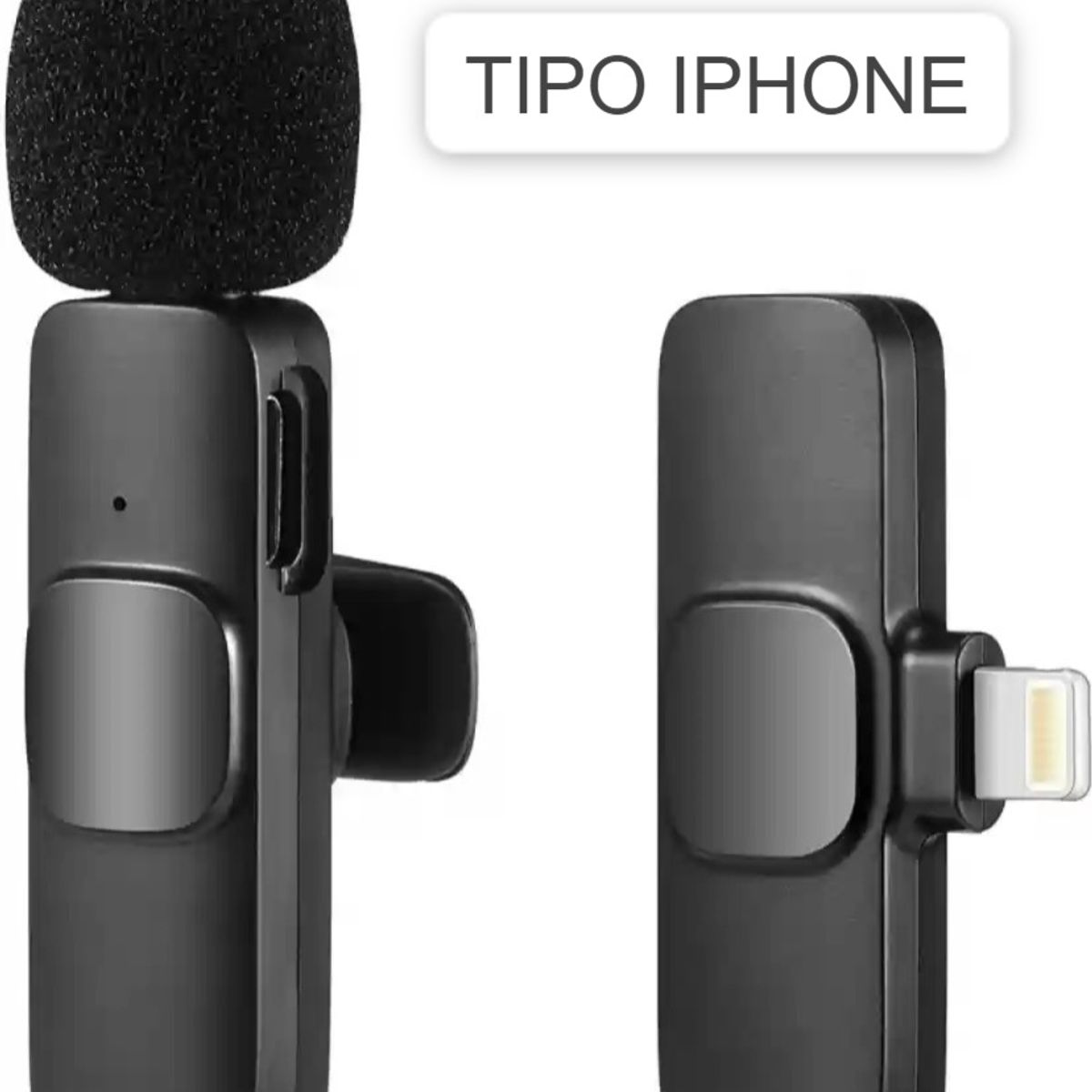 OEM - Solapero Micrófono Inalámbrico Compatible con iPHONE para Smartphone