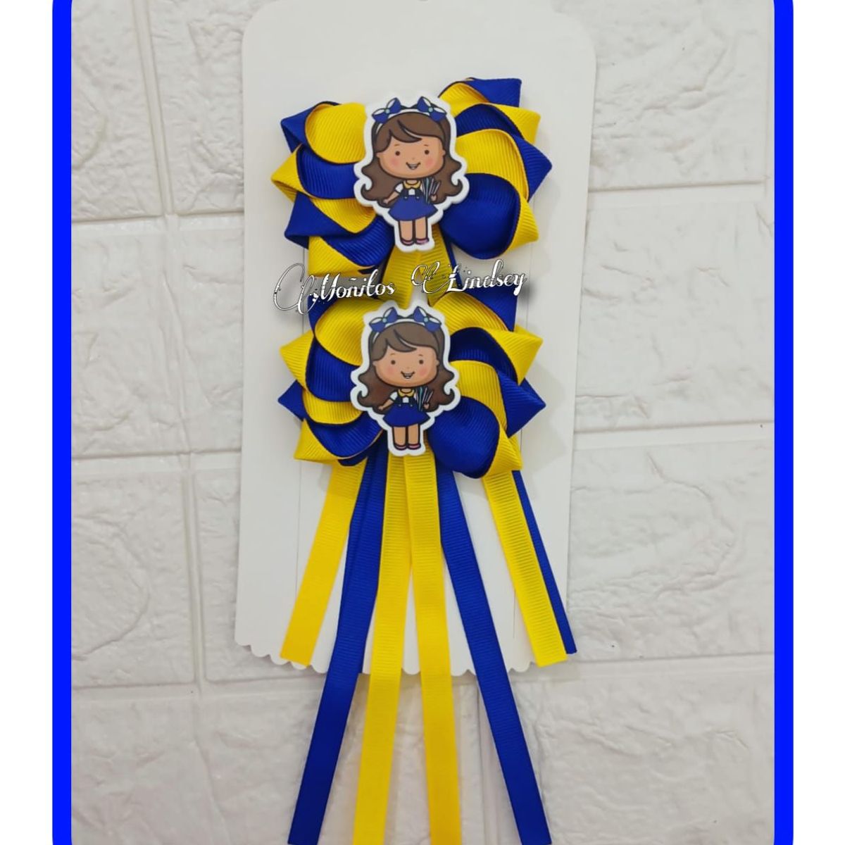 GENERICO - Parecito Escolar   Cabello niña  - Moñitos Lindsey