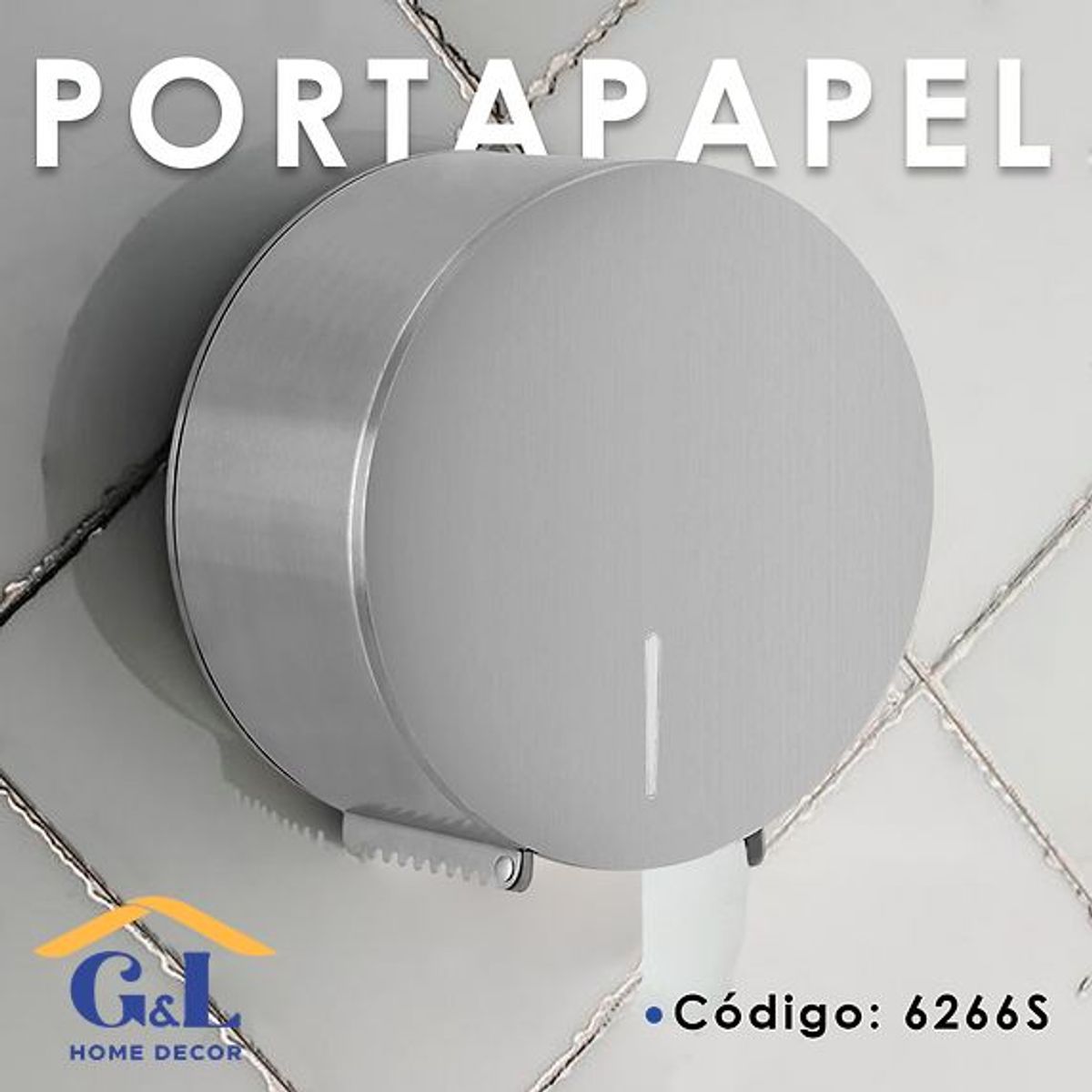 GENERICO - Dispensador de Papel Higiénico Jumbo de Acero inoxidable