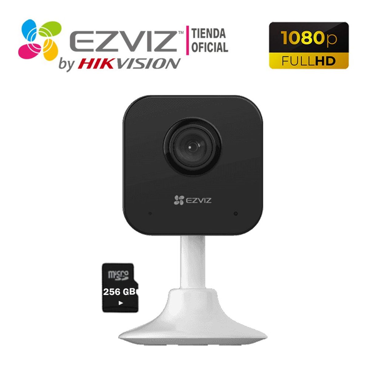EZVIZ - Cámara IP Wifi H1C Full Hd Ezviz con Alerta Sonora + SD256Gb