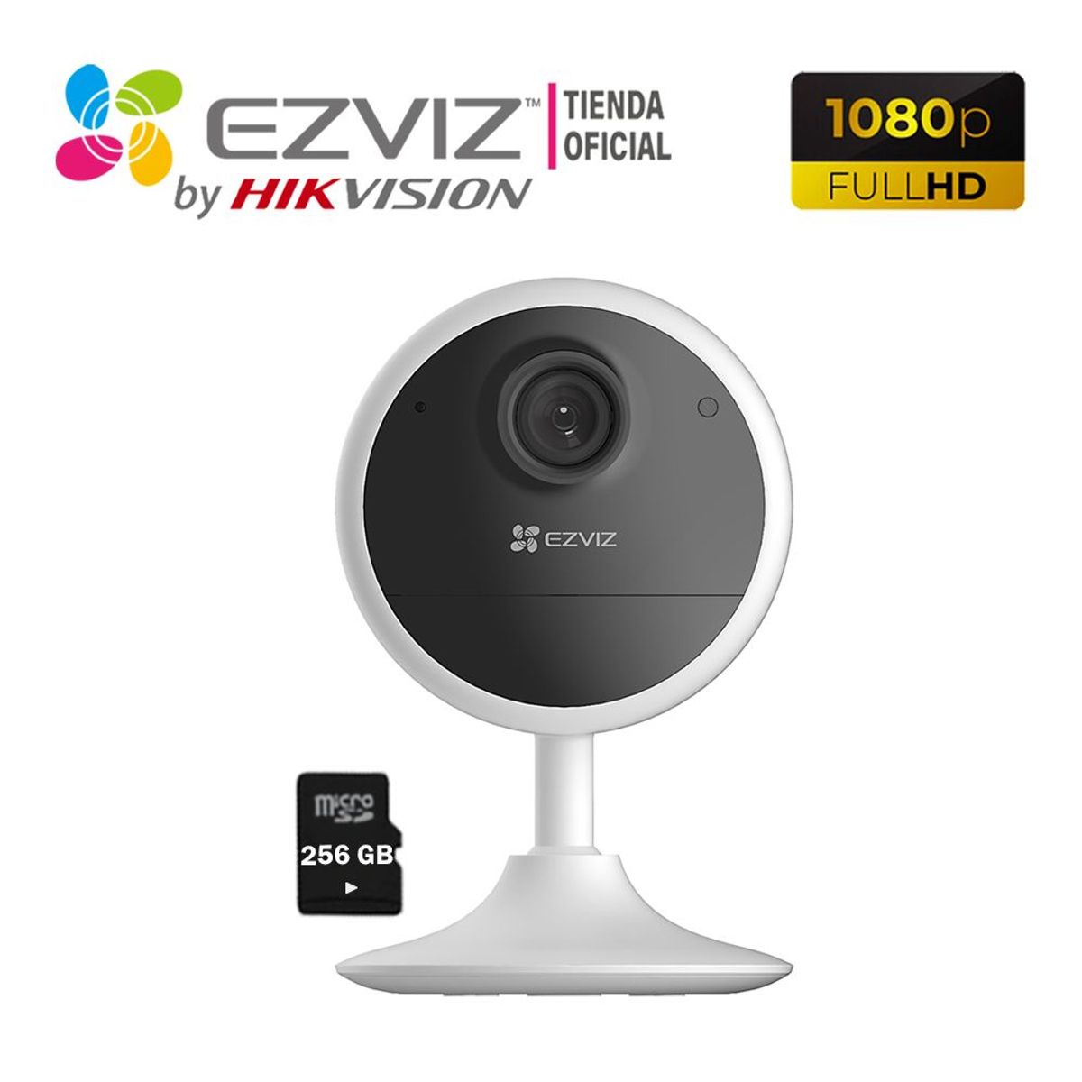 EZVIZ - Cámara IP Interior CB1 Full Hd Ezviz con Bateria + Sd 256Gb