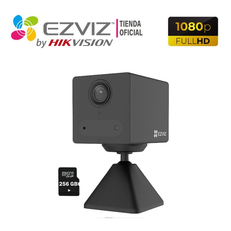 EZVIZ - Cámara IP Interior CB2 Full Hd Ezviz con Bateria + Sd 256Gb