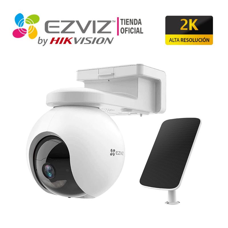 EZVIZ - Cámara IP CB8 2K 3MP Ezviz Wifi 24GHz con Panel Solar