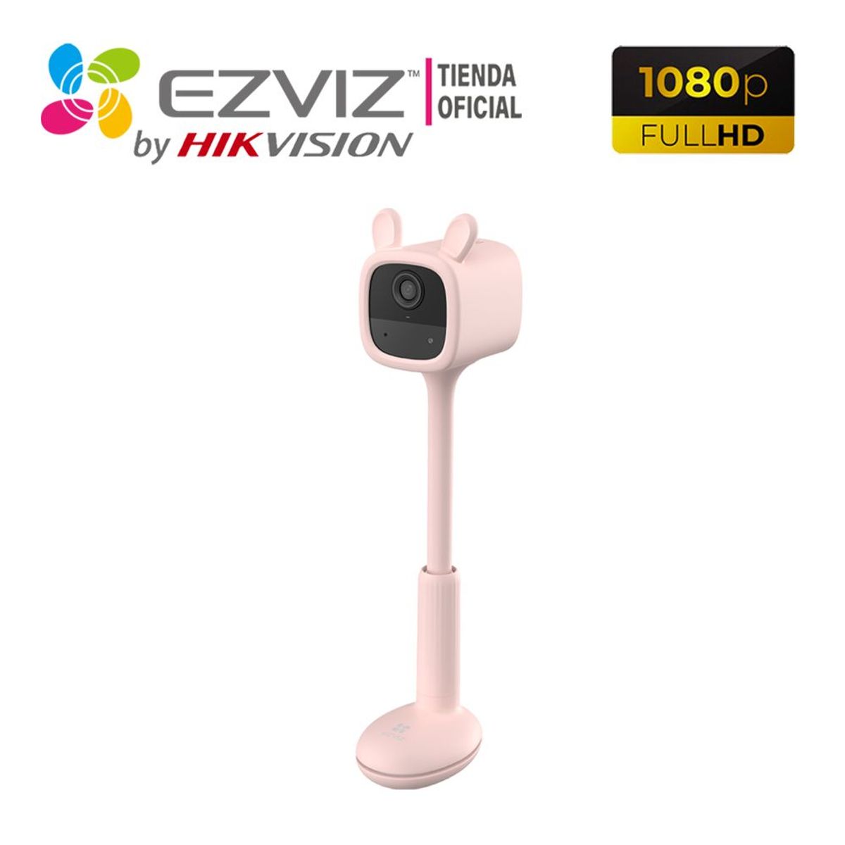EZVIZ - Cámara IP para Bebé BM1 1080P Ezviz Rosado Sonido Relajante