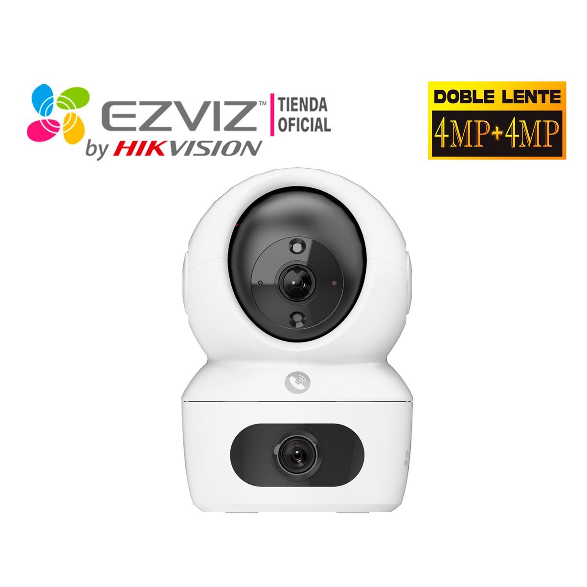 EZVIZ - Cámara IP H7C 4MP + 4MP Ezviz Doble Lente Interior Giratoria 360°