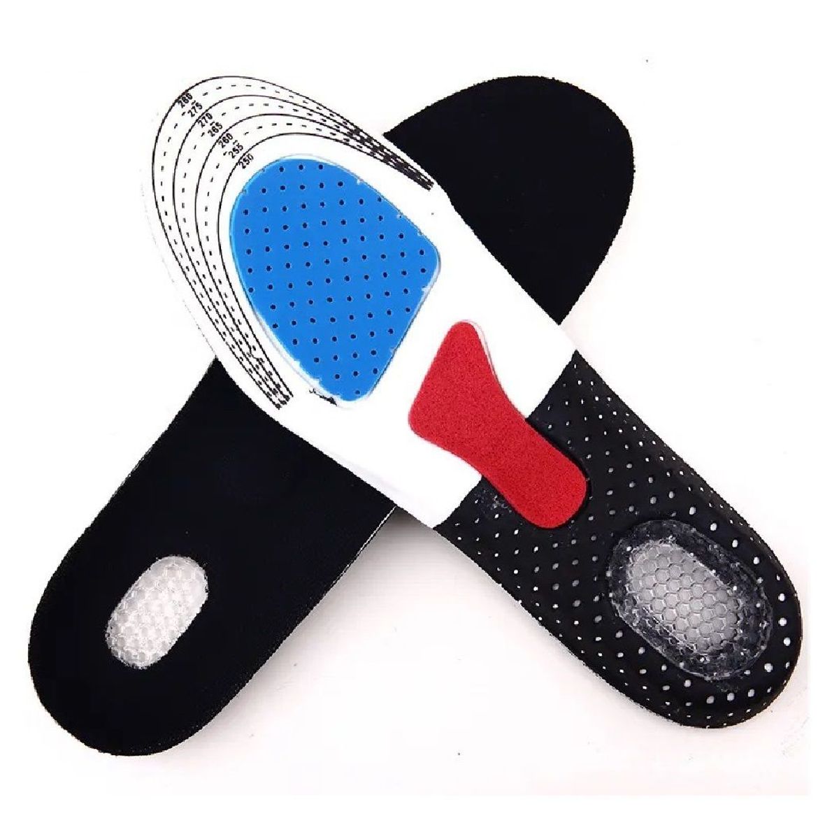 GENERICO - Plantilla Deportiva Ortopédica con Gel en Talón - TALLA 41-44