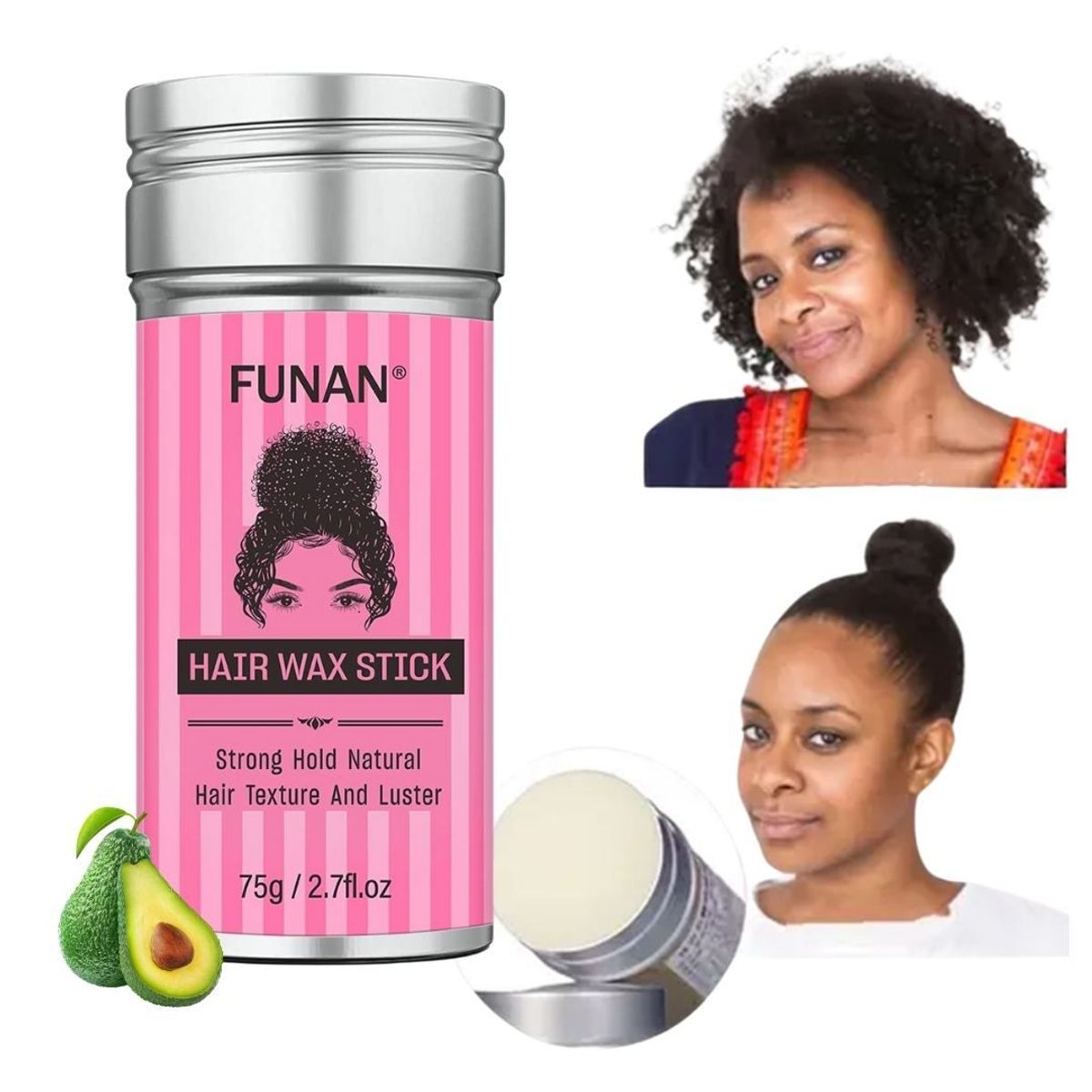 GENERICO - Barra de Cera Anti Frizz para Peinados Cabello Unisex 75g