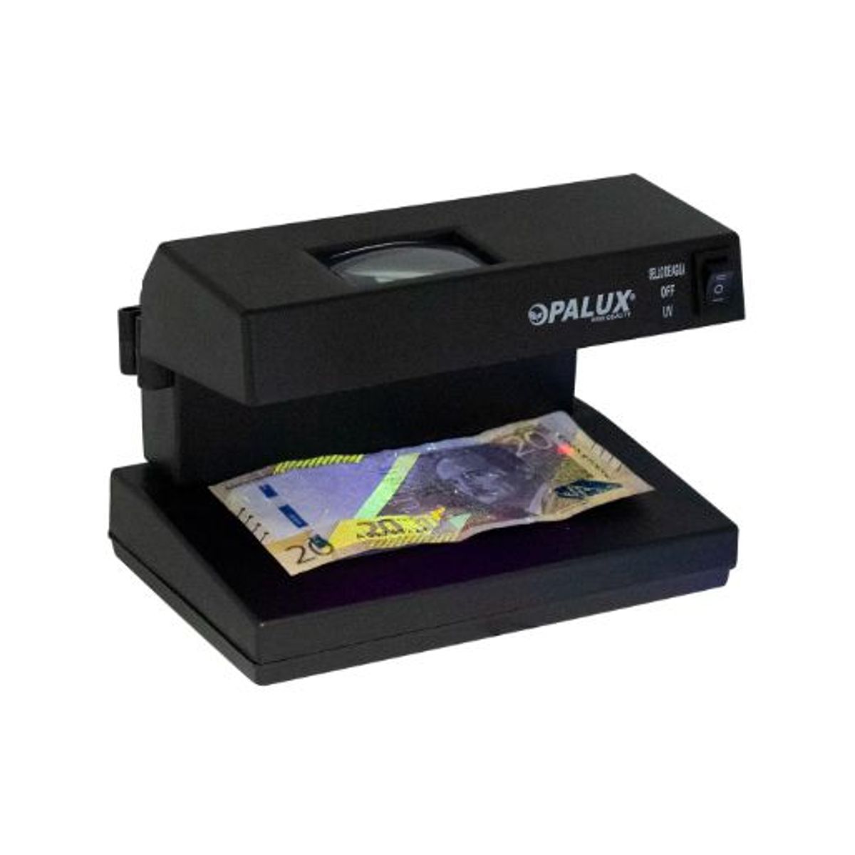 OPALUX - Detector De Billetes Falsos Luz UV + Lupa OP-2138 OPALUX
