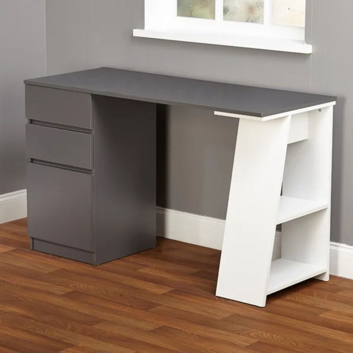 TU MESITA - Escritorio Contemporáneo Margot color BlancoNegro TU MESITA