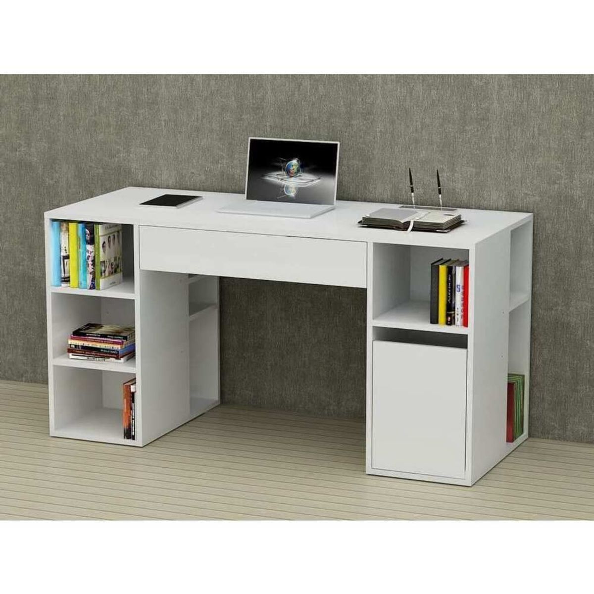 TU MESITA - Escritorio Moderno Virgilio color Blanco TU MESITA