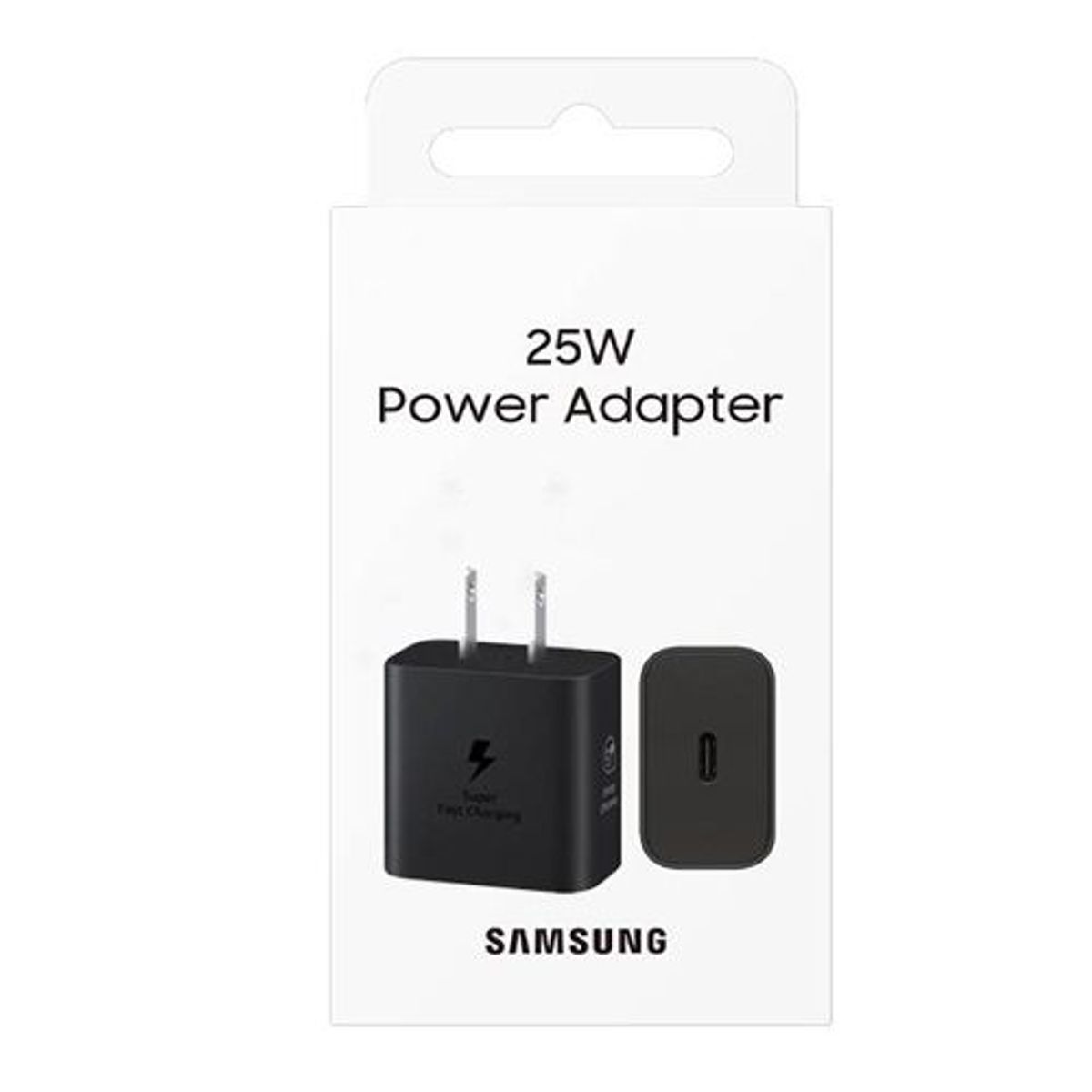 SAMSUNG - Adaptador Cargador Samsung 25W Carga Rápida A14 - Negro