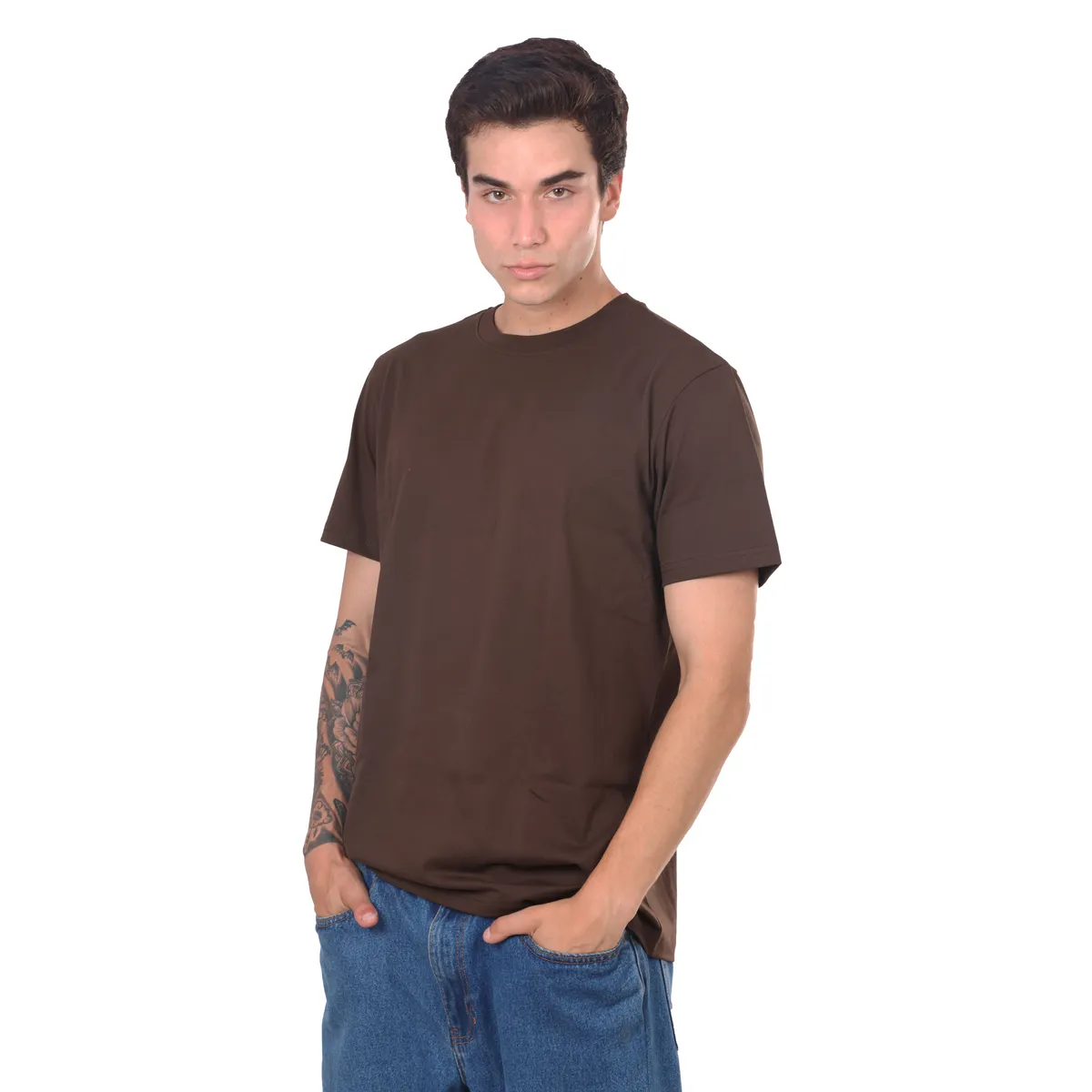 NEW YORK STARS - Polo Manga corta - Marron