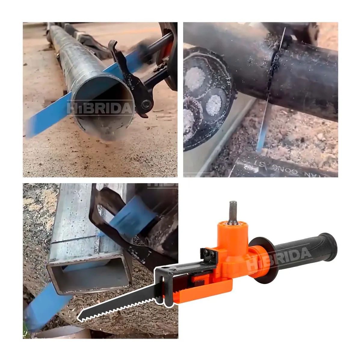 GENERICO - ADAPTADOR PARA TALADRO A SIERRA RECIPROCA MADERA MULTIUSOS - SEGHETTO