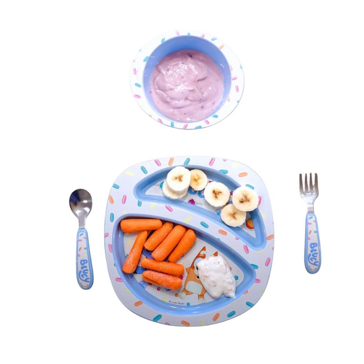 BLUEY - Juego de Vajilla platos Bluey