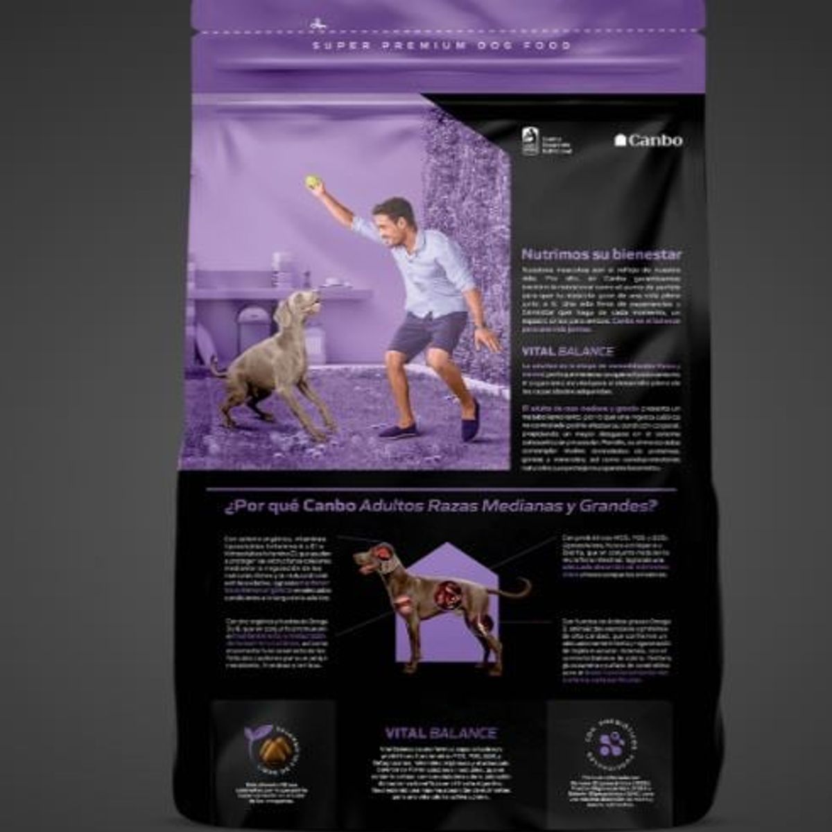 CANBO - Comida Perro Canbo Balance Raza Mediana Y Grande Pollo 3Kg