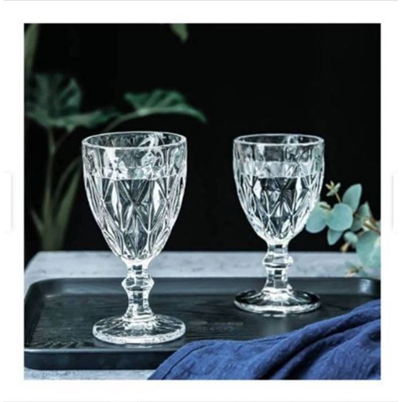 NO LOGO - Set de Copas de 6 piezas labradas 220ml