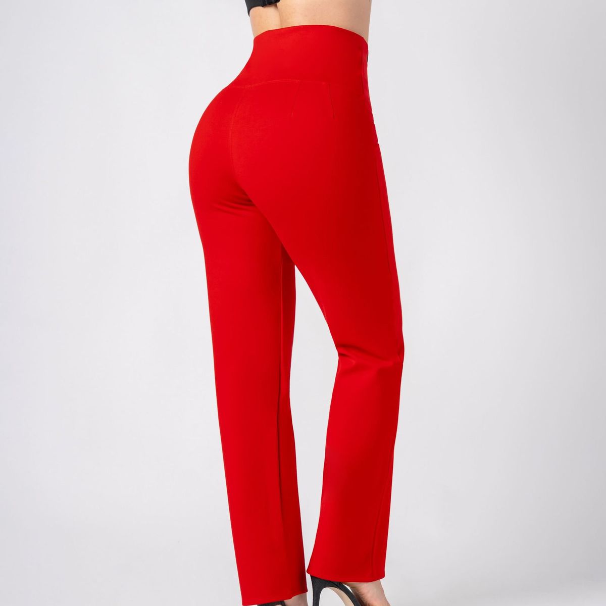 ALYNN - Pantalón fajero ejecutivo rojo