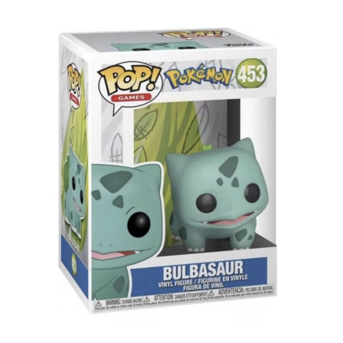 FUNKO - Bulbasaur Funko Pop 453 Pokemon Pop Games Original