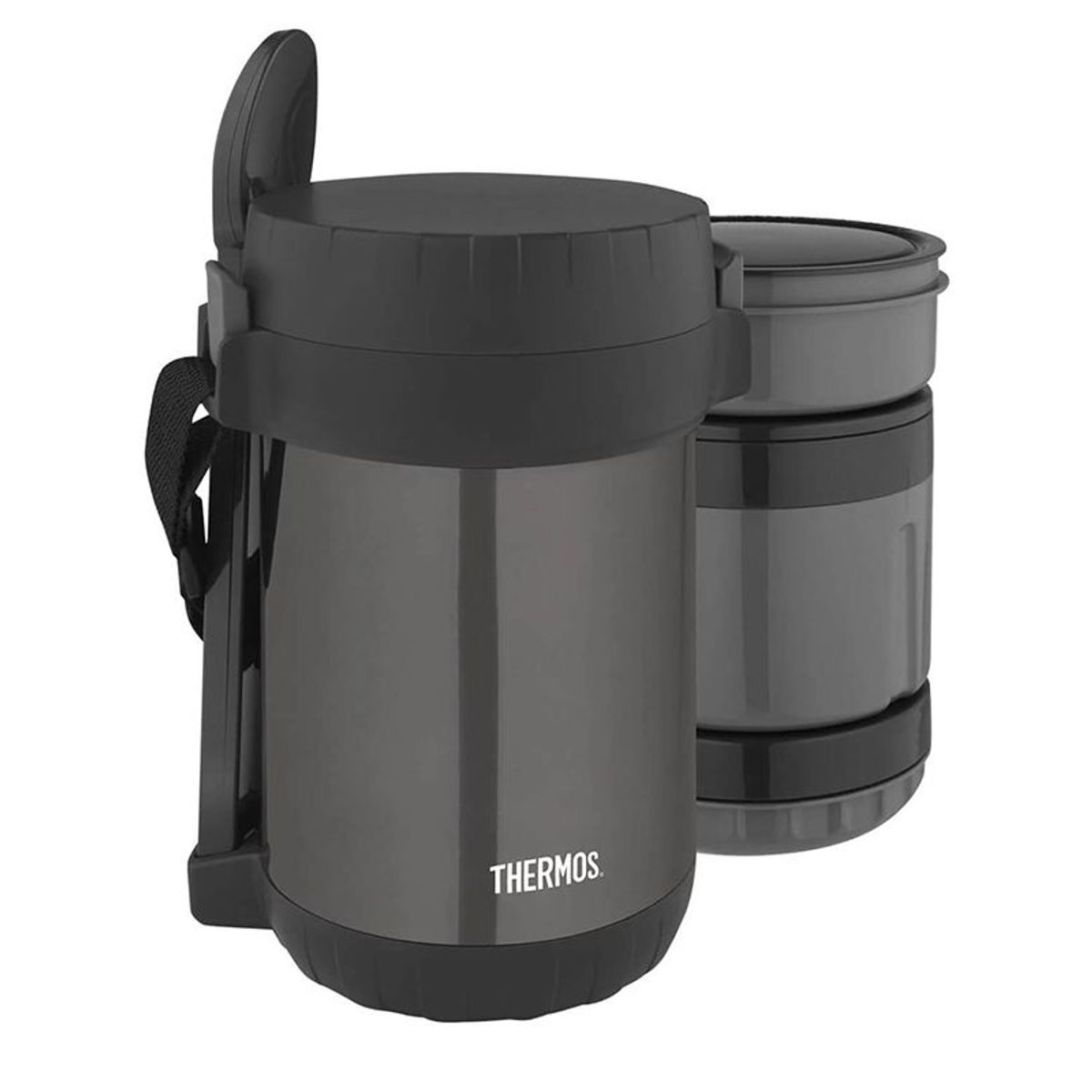 THERMOS - Termo de acero térmico de comida con compartimientos 1.3 lt