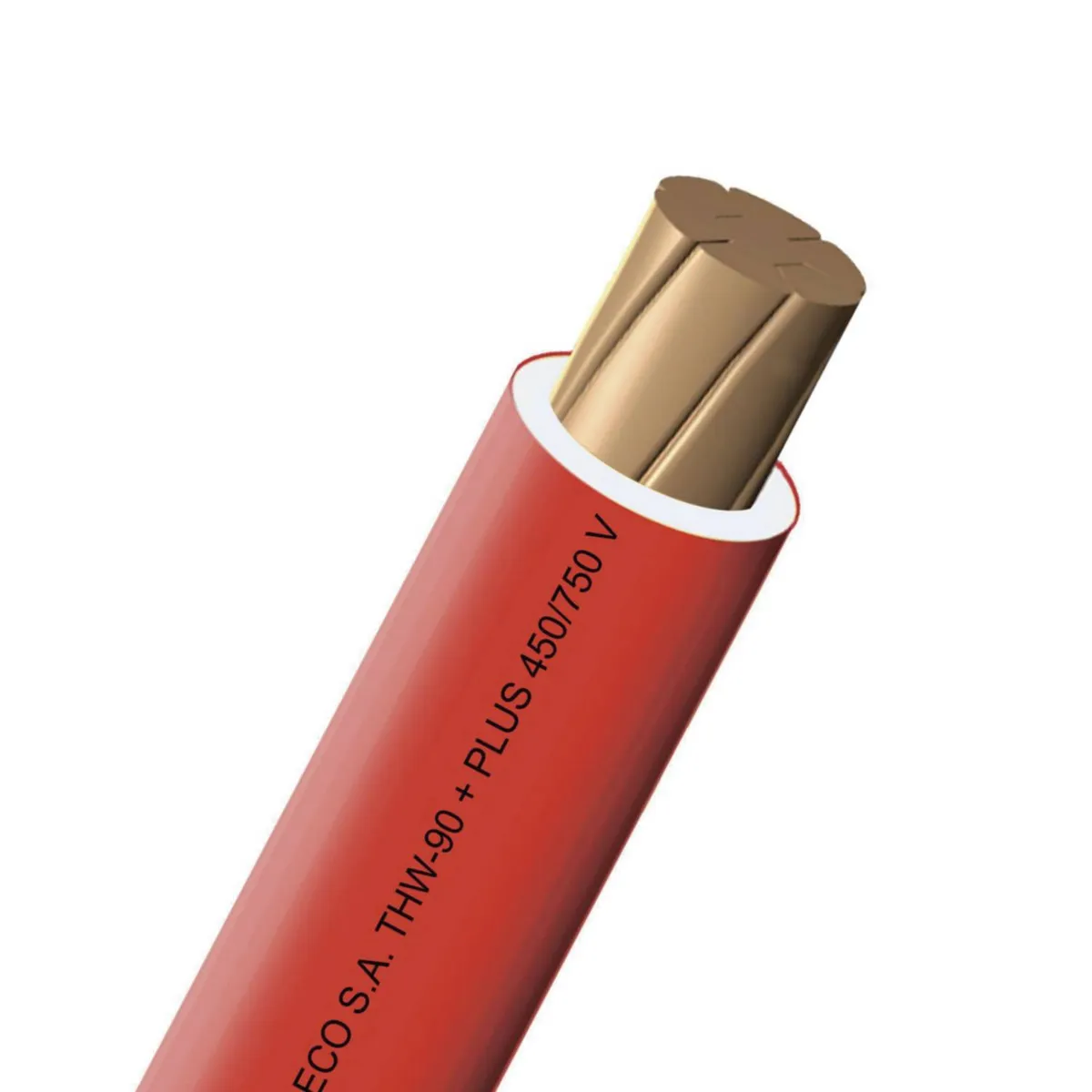 INDECO - Cable Thw-90 Plus 450750v 12awg Rojo