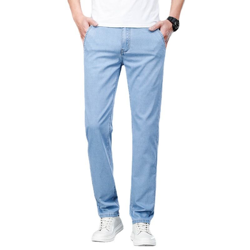 BLWOENS - Pantalones largos para hombres -Azul