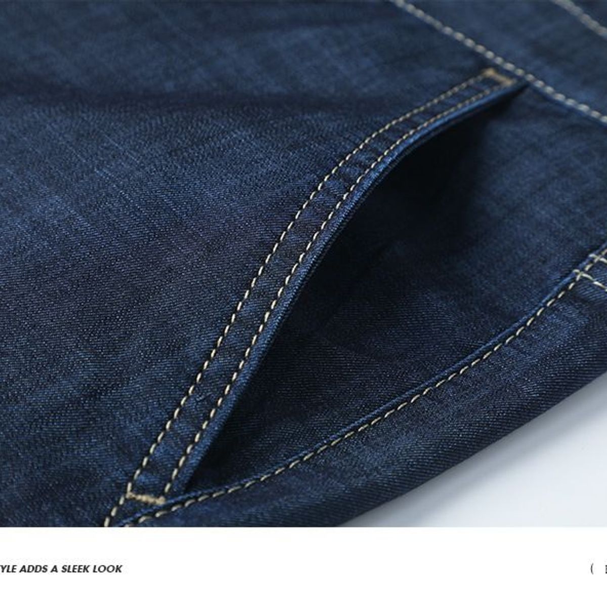 BLWOENS - Pantalones largos para hombres -Azul