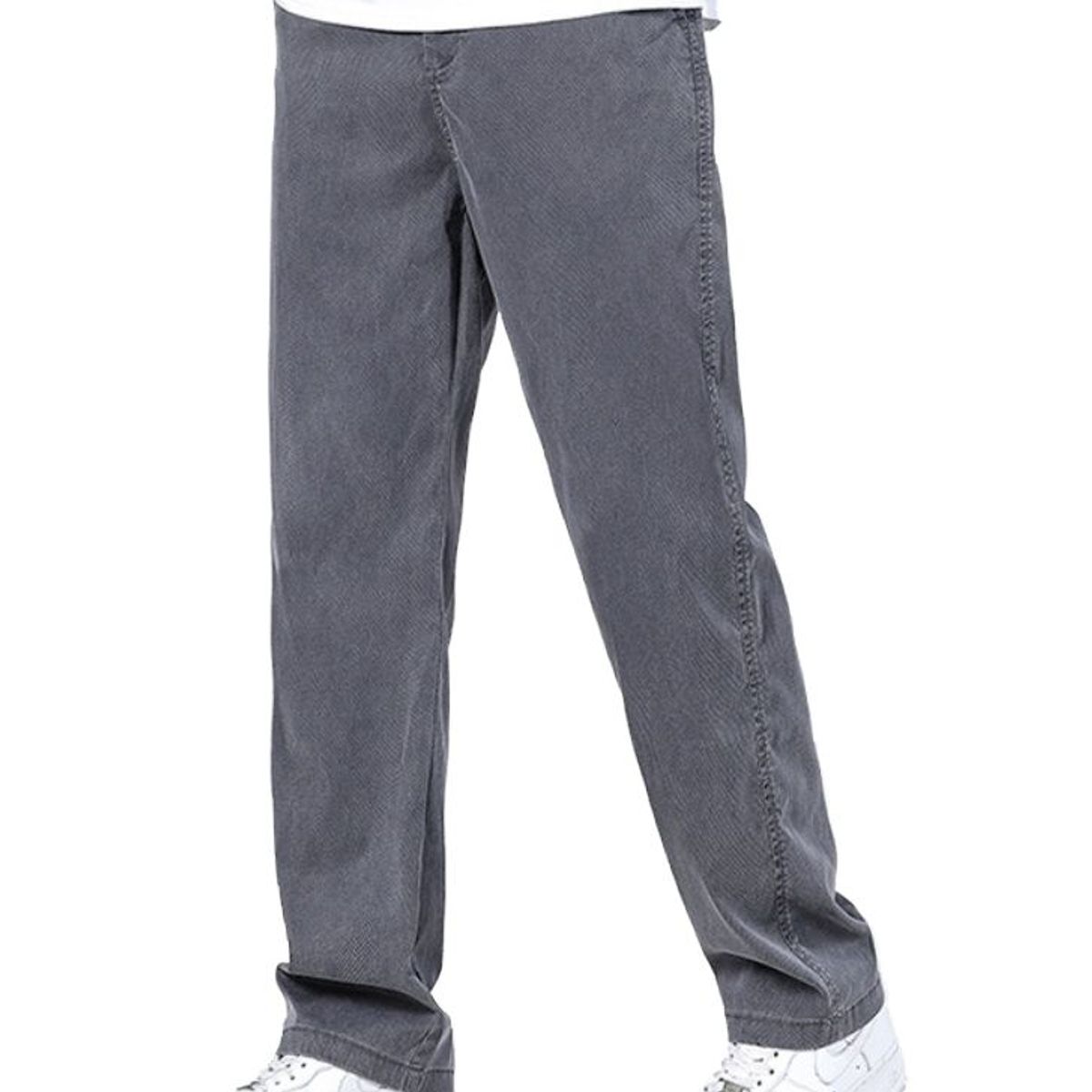 BLWOENS - Pantalones largos para hombres -Gris