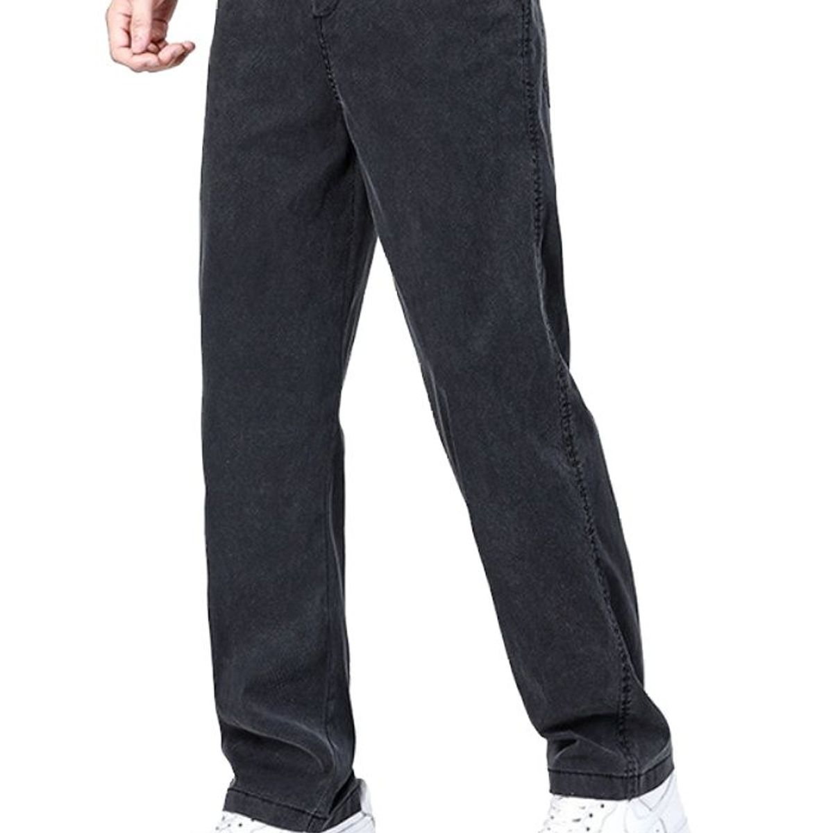 BLWOENS - Pantalones largos para hombres -Negro