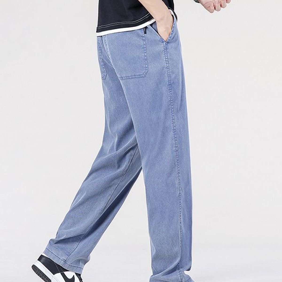 BLWOENS - Pantalones largos para hombres -Azul