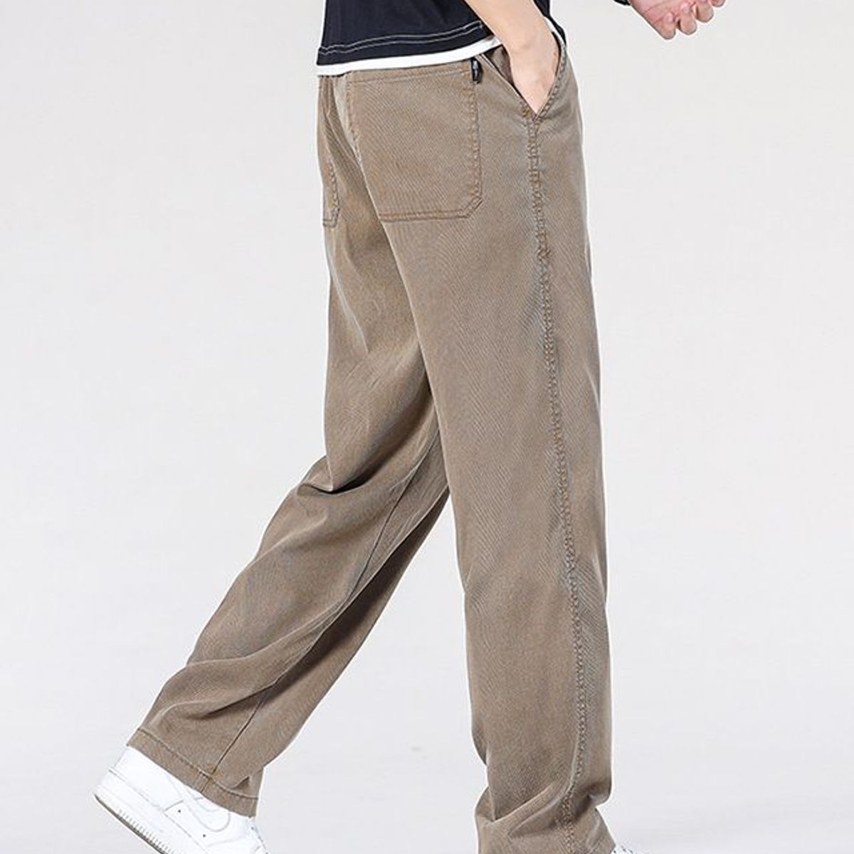 BLWOENS - Pantalones largos para hombres -Beige
