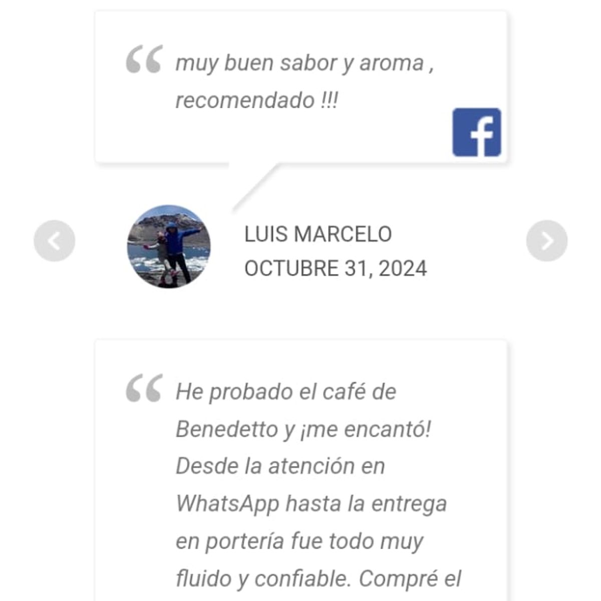 GENERICO - Café Benedetto Exportación en grano 500 gr