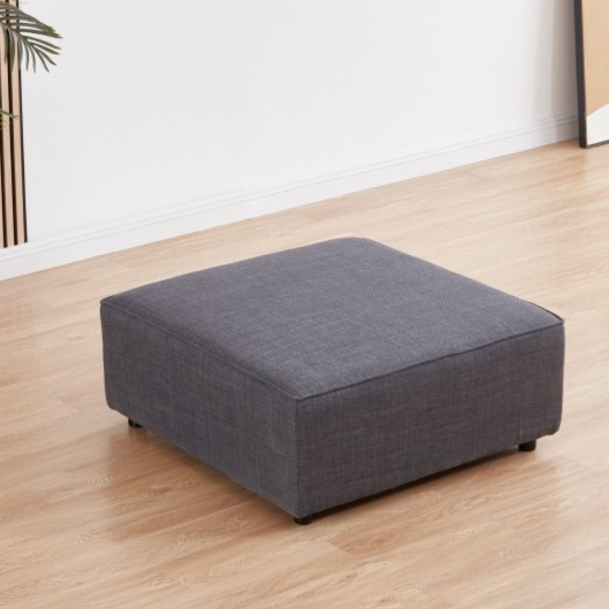 CENTRAL DECCO - PUFF CRISTY GRIS OSCURO