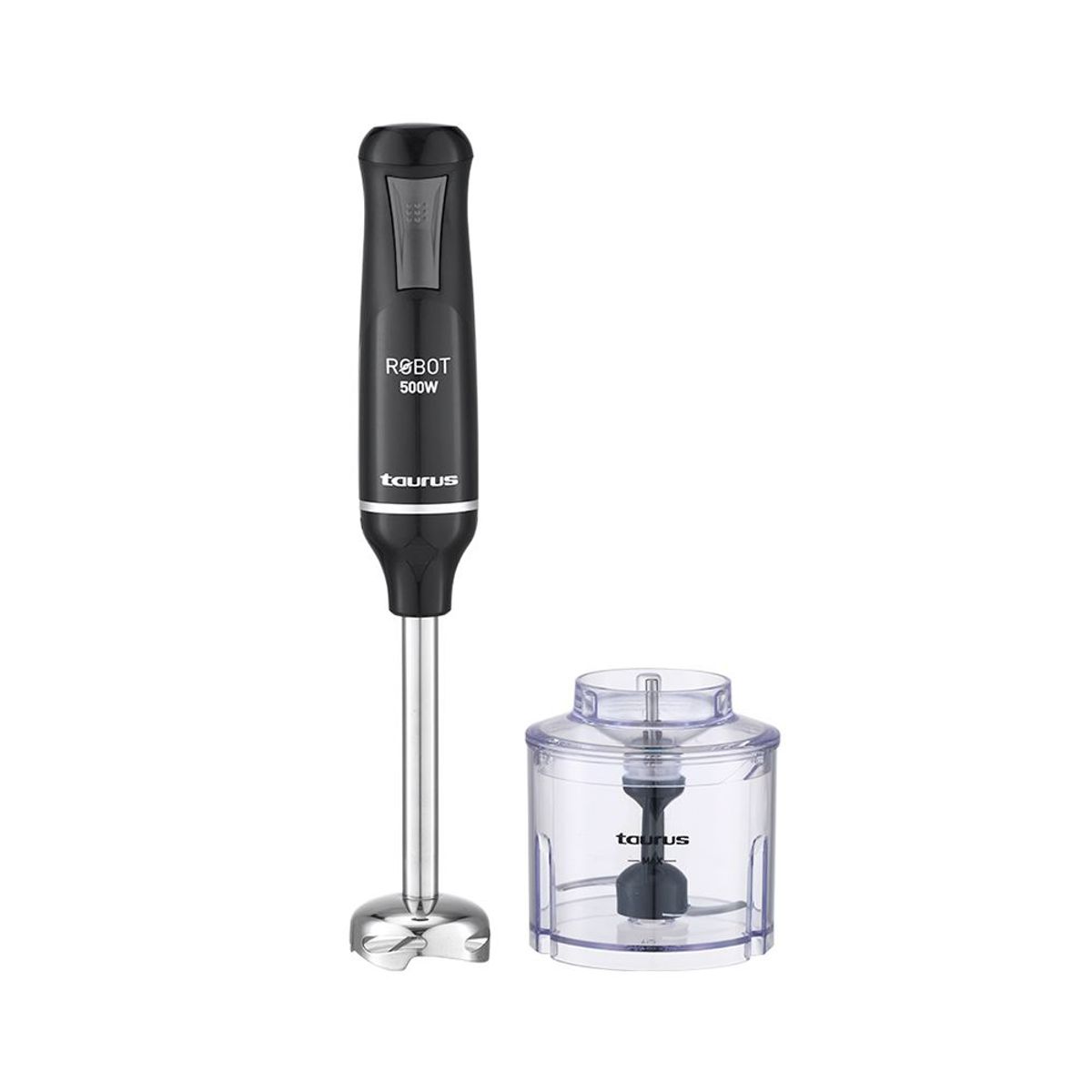 TAURUS - Batidora de Inmersion Taurus Robot 500 Plus Inox II Negro