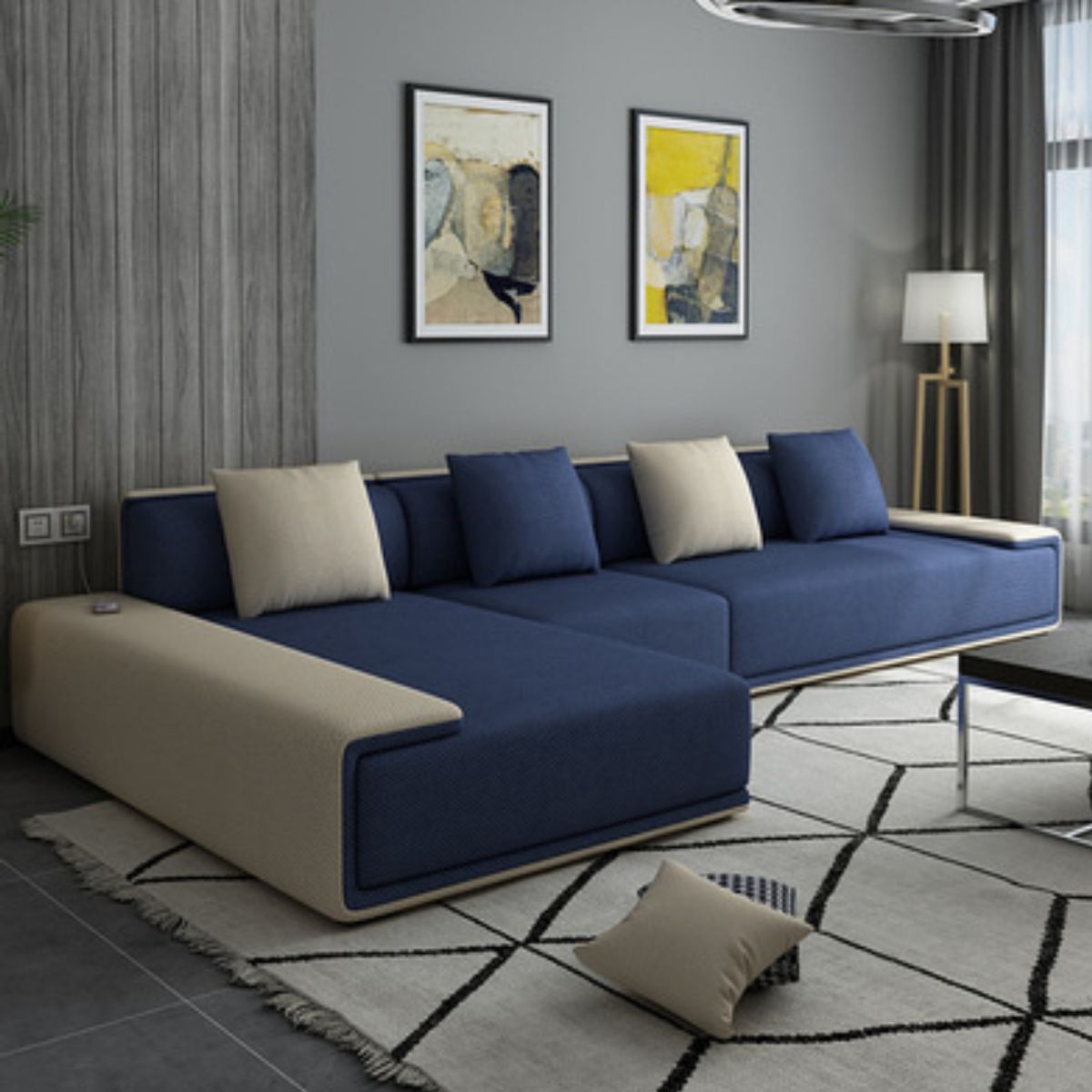 CENTRAL DECCO - SECCIONAL IZQUIERDA LAIZER AZUL