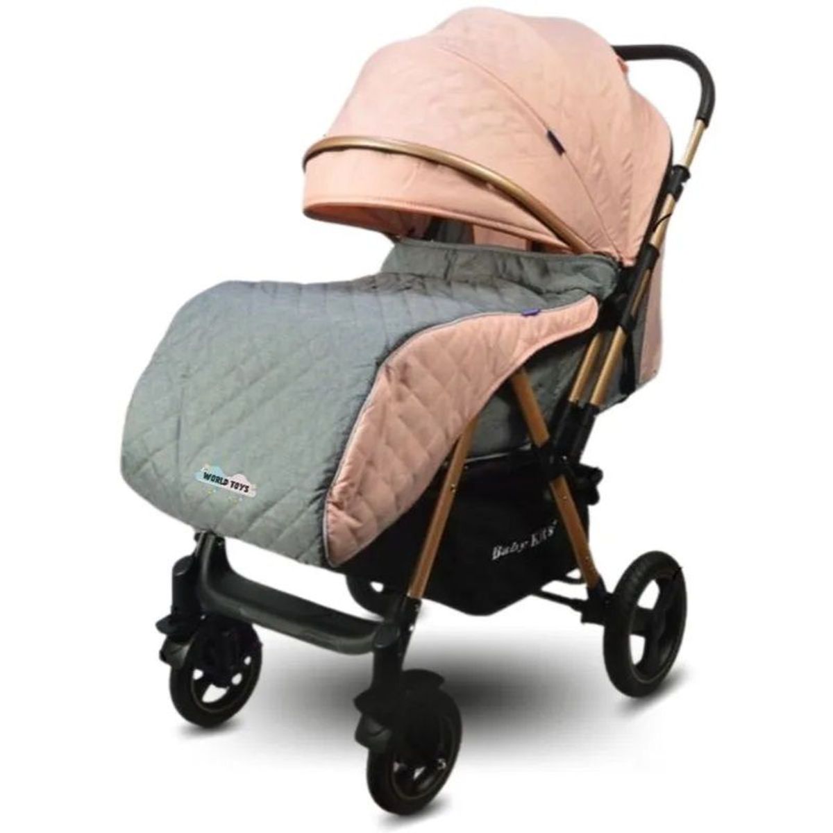 BABY KITS - Coche Cuna de Lujo Baby Kits Europa Rosado