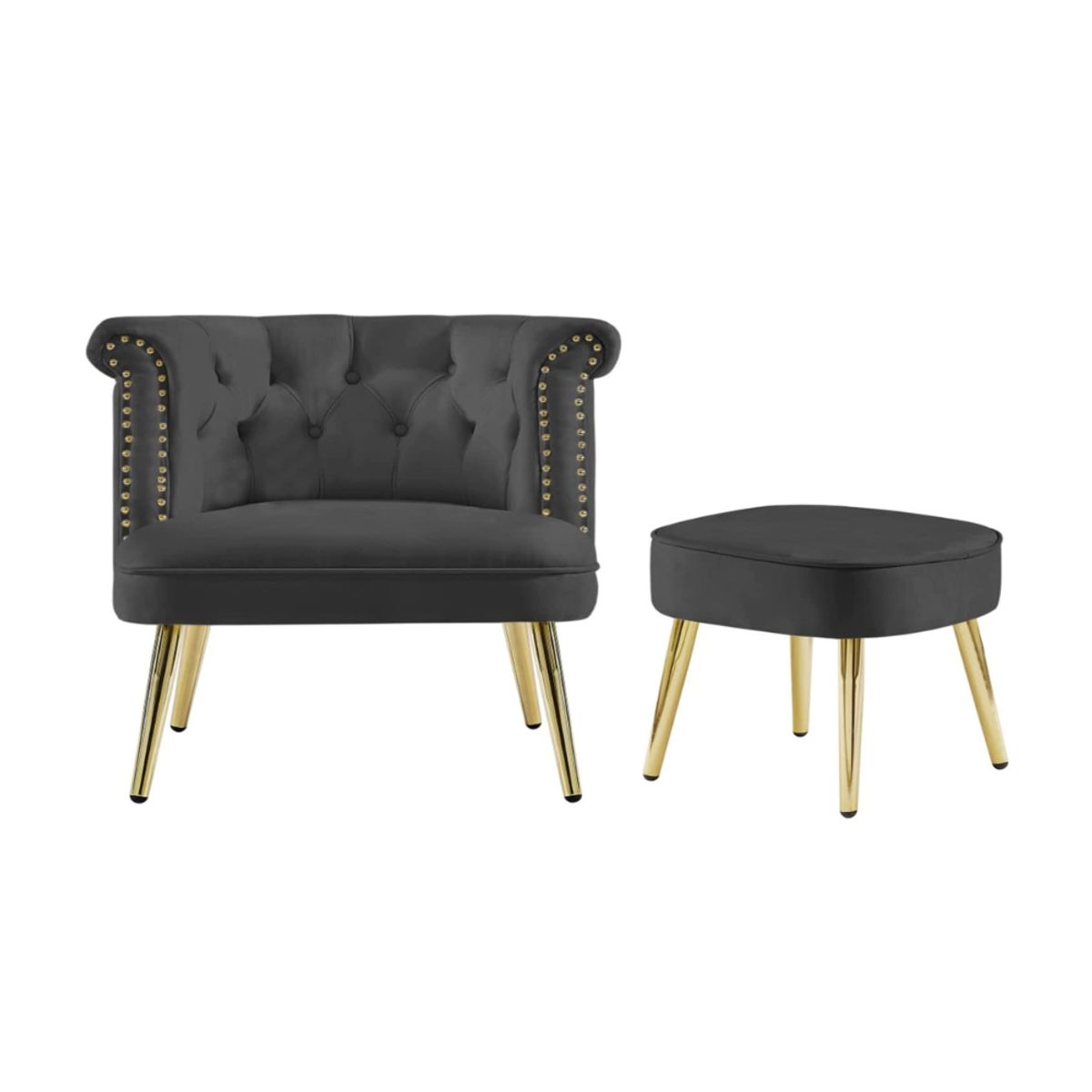 CENTRAL DECCO - SILLON BANQUETA SANTIAGO NEGRO