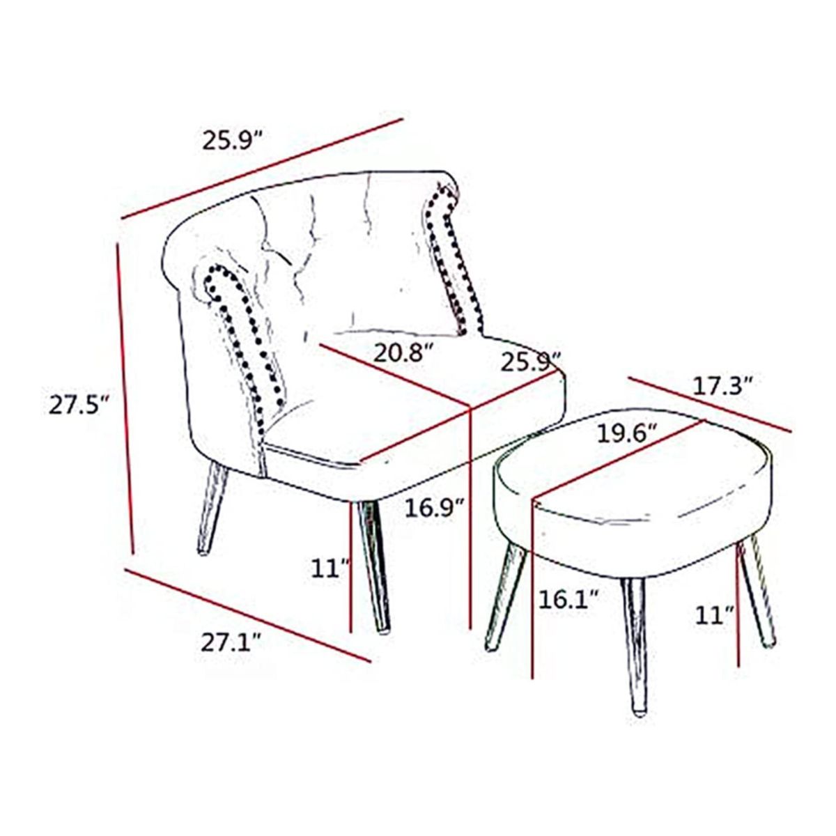 CENTRAL DECCO - SILLON BANQUETA SANTIAGO NEGRO