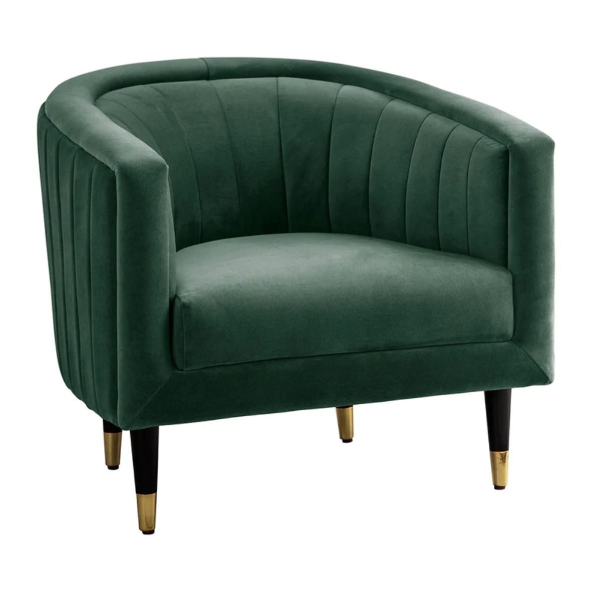 CENTRAL DECCO - BUTACA VELVET VERDE OLIVA