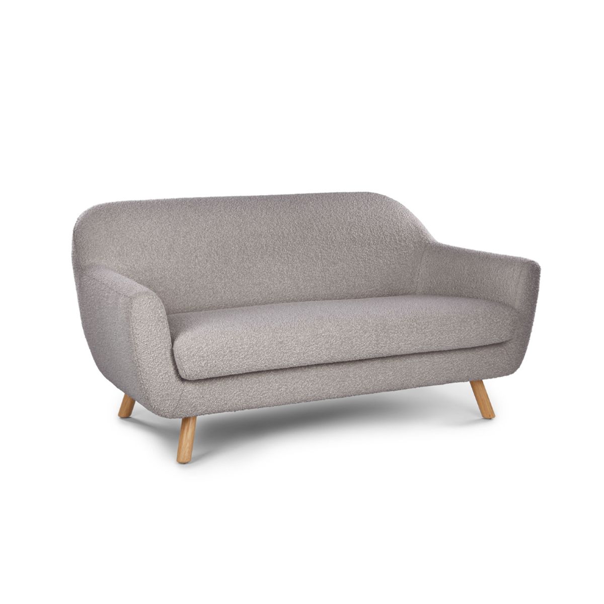 CENTRAL DECCO - SOFA 2 CUERPOS KARIM GRIS CLARO