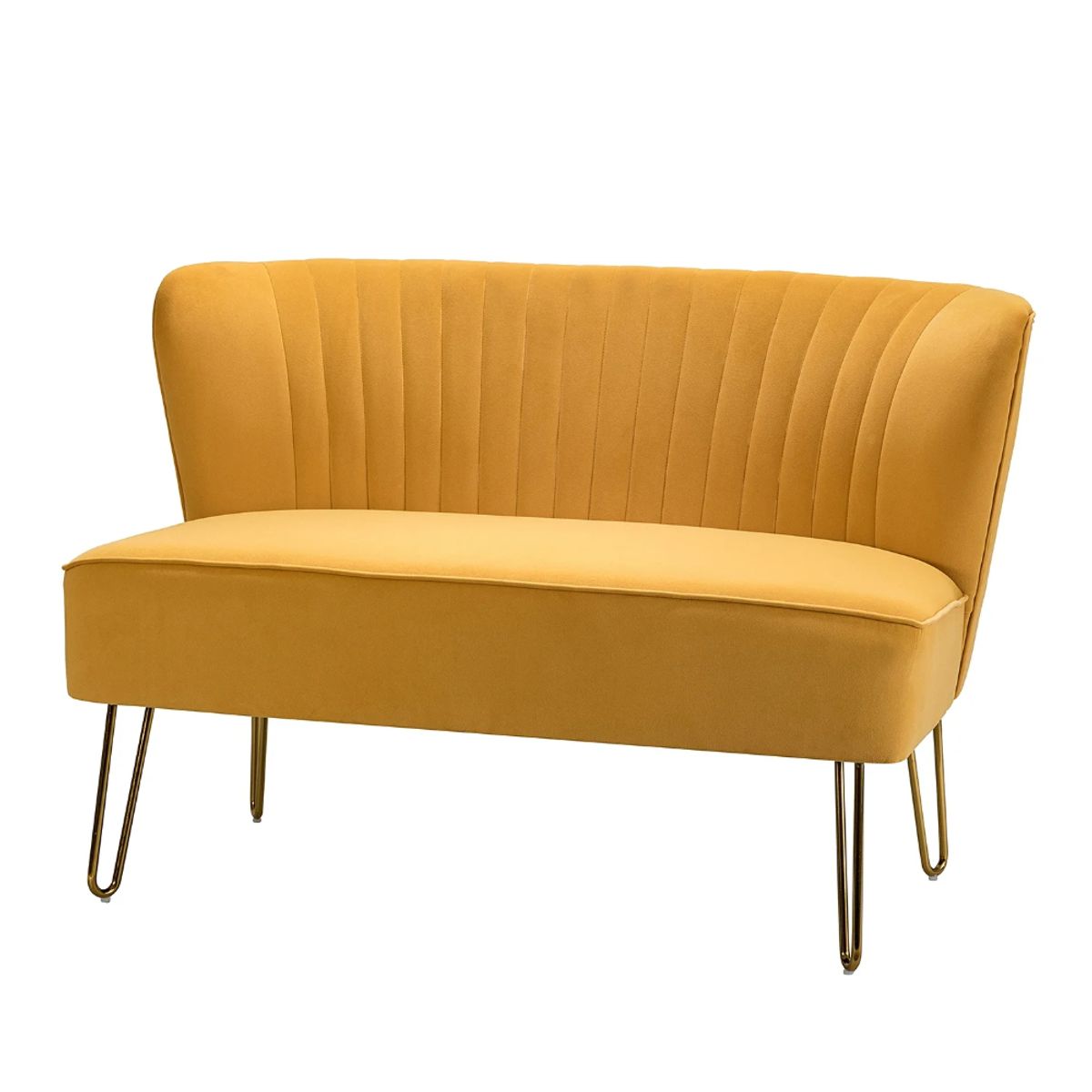 CENTRAL DECCO - SOFA 2 CUERPOS MAURICIO AMARILLO