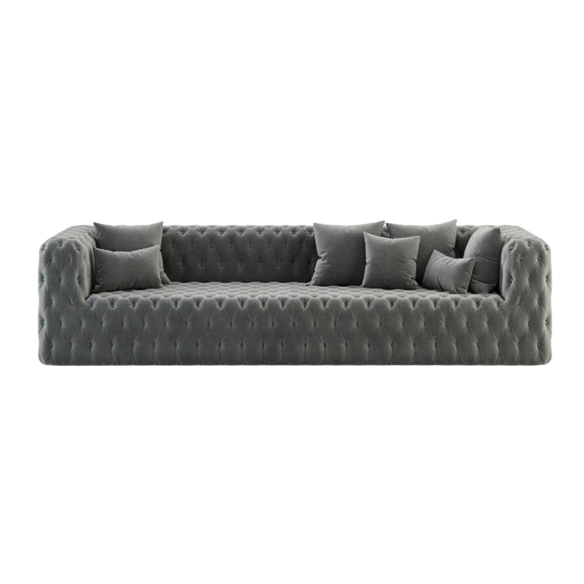 CENTRAL DECCO - SOFA 3 CUERPOS ARIS GRIS OSCURO