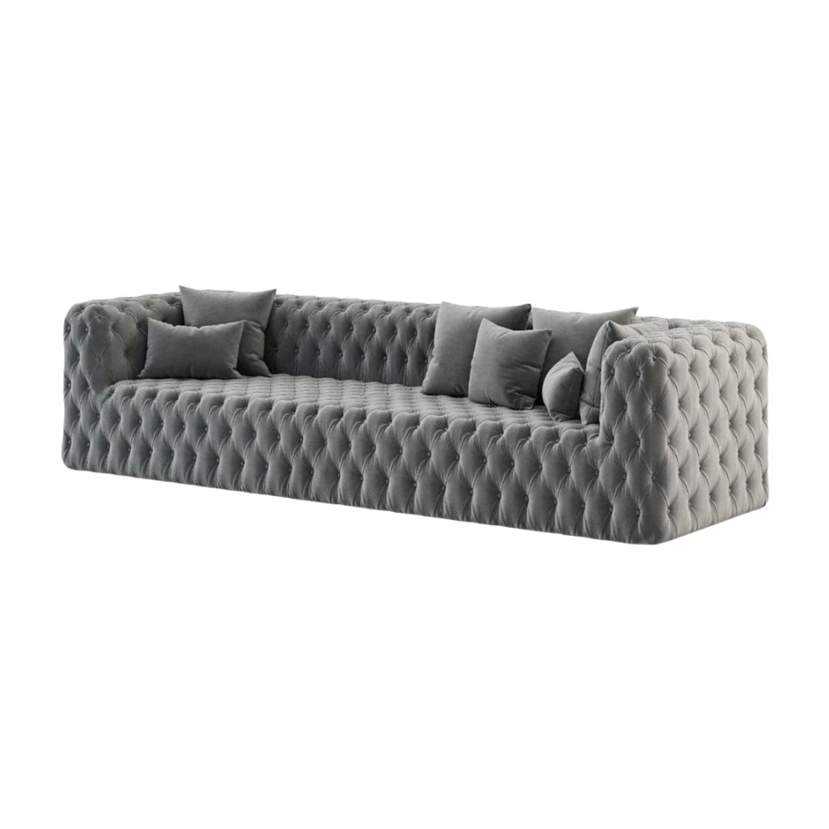 CENTRAL DECCO - SOFA 3 CUERPOS ARIS GRIS OSCURO