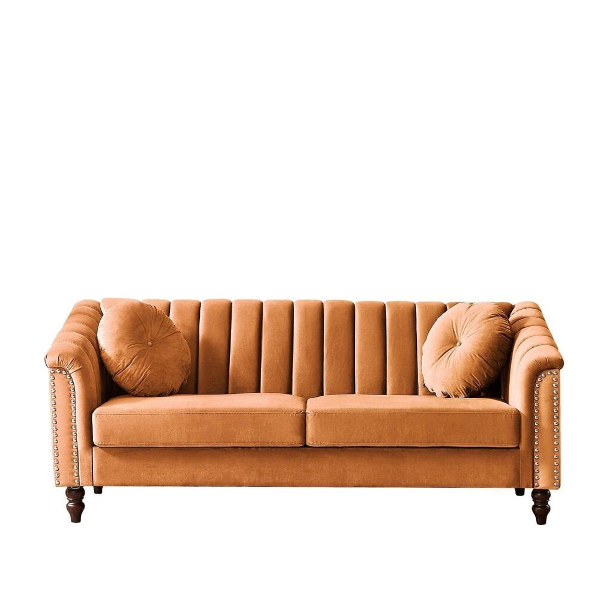 CENTRAL DECCO - SOFA 3 CUERPOS DACEY NARANJA