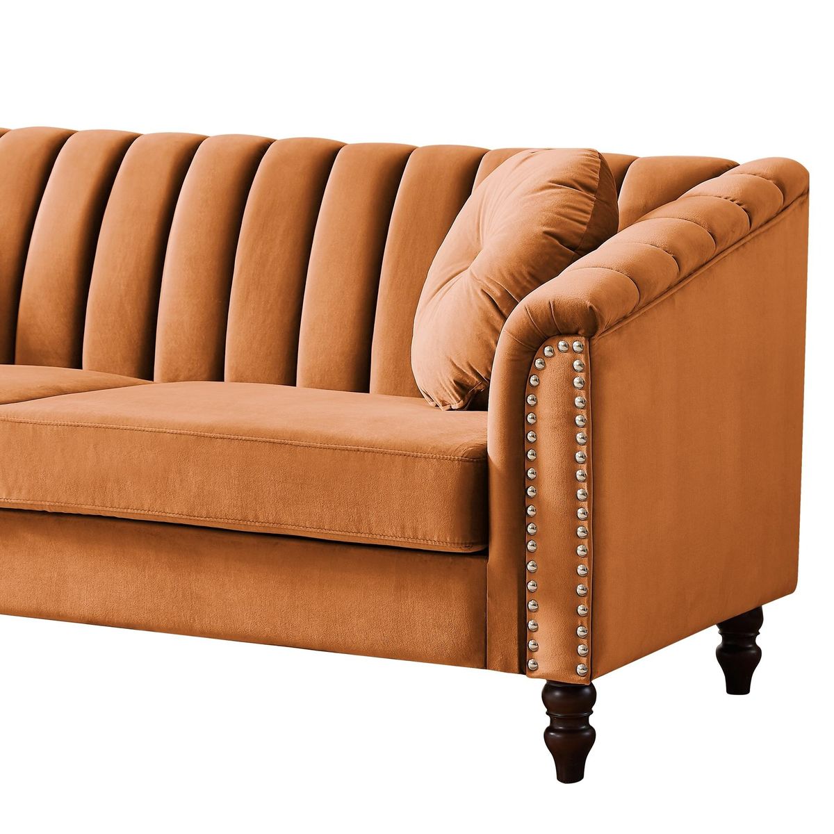 CENTRAL DECCO - SOFA 3 CUERPOS DACEY NARANJA